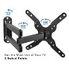 Mount-It! TV Wall Mount Monitor Bracket with Full Motion Articulating Tilt Arm, 15" Extension Arm Fits 17 - 47 Inch TVs, VESA 200x200 - 3 of 4