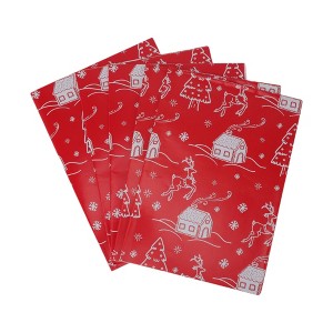 Unique Bargains Gift Wrap Paper Glossy Coated Paper 27.56" x 19.69" 5 Pcs - 1 of 4