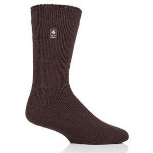 Heat Holders® Men’s Joshua ORIGINAL™ Solid Crew Socks | 1 Pair Size Men’s 7-12 | Advanced Thermal Yarn | Thick Boot Socks Cold Weather Gear | Warm + Soft, Hiking, Cabin, Hunting, Outdoor, Cozy at Home Socks - 1 of 4