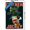 Trends International A Minecraft Movie - Chicken Jockey Framed Wall Poster Prints - 3 of 4