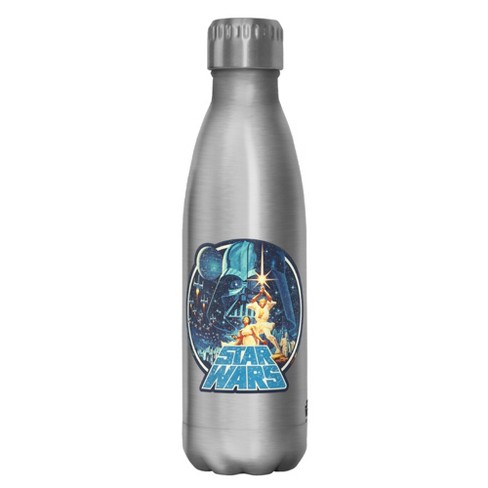 Star Wars Classic Scene Circle Stainless Steel Water Bottle - Stainless  Steel - 17 oz.