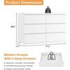 RISOKEYS 6 Drawer Storage Cabinet,Dresser - Wood Storage Tower with Large Capacity for Bedroom,Living Room,Hallway - for Families,Small Spaces - 3 of 4