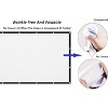 120 inch Projector Screen 16:9 Foldable Anti-Crease Portable Projector Movies Screens for Home Theater Outdoor Indoor Support - 2 of 4