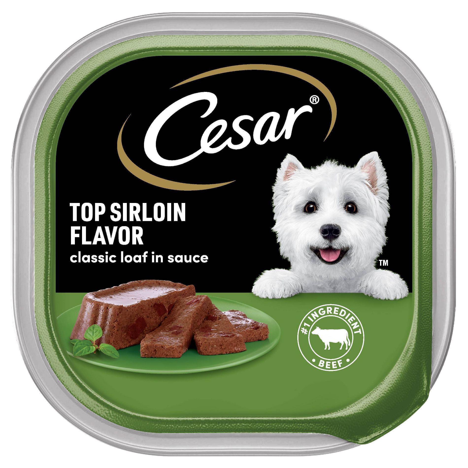 Cesar Classic Loaf in Sauce Beef, Gravy and Red Meat Flavor Small Breed Wet Dog Food - 3.5oz
