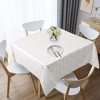 Jacquard Table Cloth Heavy Weight Damask Fabric Tablecloth - 2 of 4