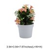 Unique Bargains Artificial Plants Morning Glory Hanging Basket Plastic 3.94"x3.94"x7.87" 1 Pcs - 3 of 4