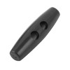 Unique Bargains Plastic 2 Holes Cord Lock 20 Pcs Black - 2 of 3