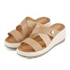 Andrea Women's Slip on Wedge Sandals 65566 - 2 of 4