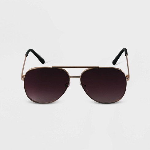 Black deals aviators womens