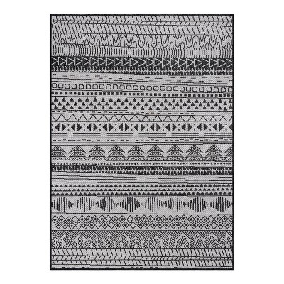 World Rug Gallery Contemporary Geometric Trellis Indoor/outdoor Area ...