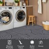 Large Washable Area Rug Modern Abstract Striped Carpet for Living Room Bedroom Dining Room Office, Non-Slip Low-Pile Easy Care - 4 of 4