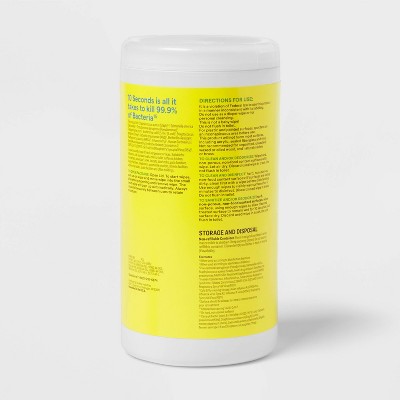 Lemon All Purpose Disinfecting Wipes - 75ct - up&up™