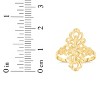 10k Yellow Gold 22.7mm Wavey Stripes Openwork Filigree Ring - 4 of 4