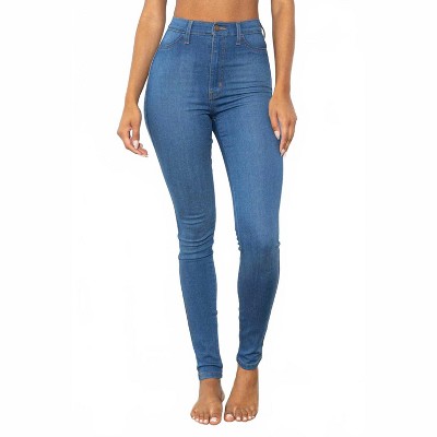 Jean Skinny Taille Haute Femme Vibrant M.I.U, Taille 1X, Bleu, Denim Stretch, Très Bon état
