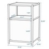 Fortune Candy 25.39'' Tall 1 Door Modular Design Metal Nightstand - 4 of 4