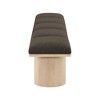 Meridian Furniture,Pavilion Boucle Fabric Bench - 3 of 4