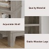 Tall Bookcase with Adjustable Shelves, 5 Tier Farmhouse Bookshelf with Wooden Legs, Rustic Vintage Book Shelf for Living Room Office - 3 of 4