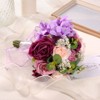 Unique Bargains Wedding Artificial Flower Bouquet Artificial Flower 7.9" x 9.4" Multicolor 1 Pc - 4 of 4