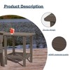 Aoodor Outdoor Adirondack Side Table HDPE End Table，Classic Modern Design，High-Quality，Easy to Assemble，Versatile End Table for Patio, Garden, Lawn - 4 of 4