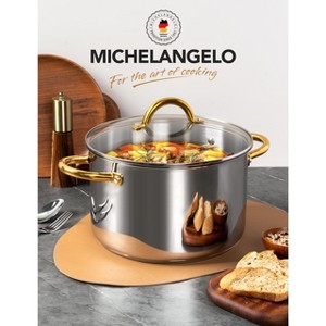 MICHELANGELO Stainless Steel Pots - Induction Pot with Lid, 18/10 Stainless Steel Stock Pot, Non Toxic Cooking Pot, Oven & Dishwasher Safe - 1 of 4