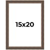 PosterPalooza | Elegant Brown Picture Frame - UV Acrylic, Foam Board Backing, Hanging Hardware - 2 of 4