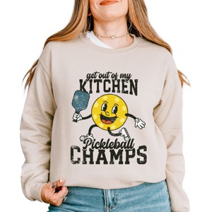 Simply Sage Market Get Out Of My Kitchen Pickleball Champs Sweatshirt - 1 of 4