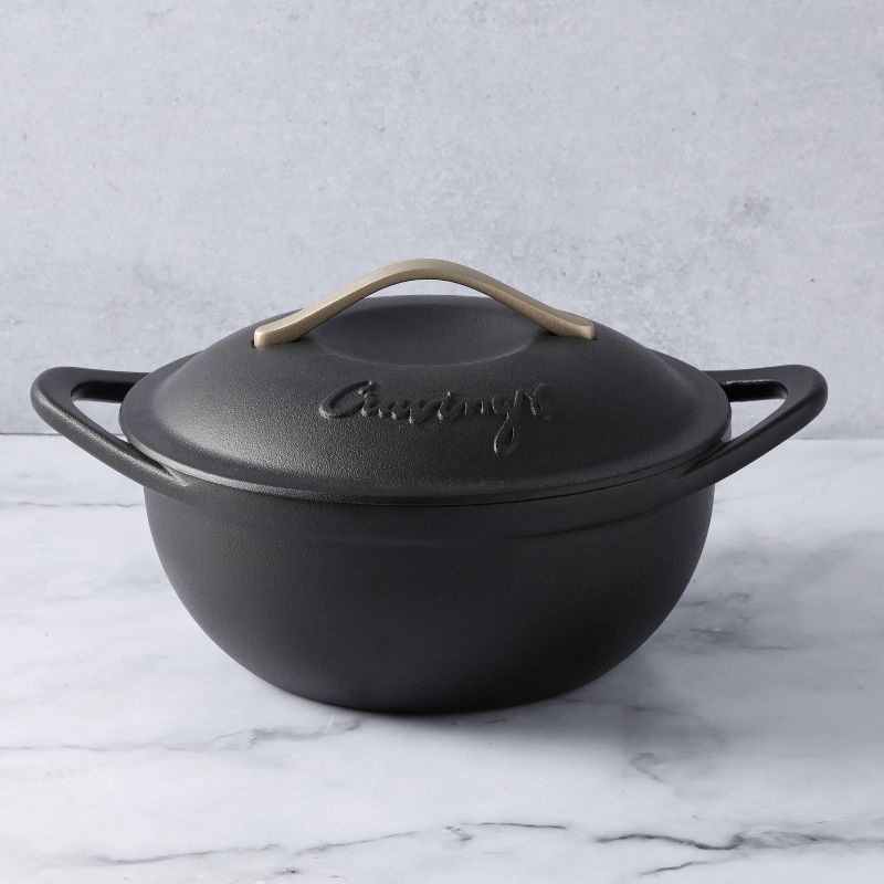 Cravings by Chrissy Teigen 5qt Cast Iron Dutch Oven with Lid, 3 of 7