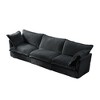 Modular Cloud Corduroy 3-Seater Sofa with Removable Covers, Convertible to Sectional/Bed, 300lb Capacity per Seat - 2 of 4
