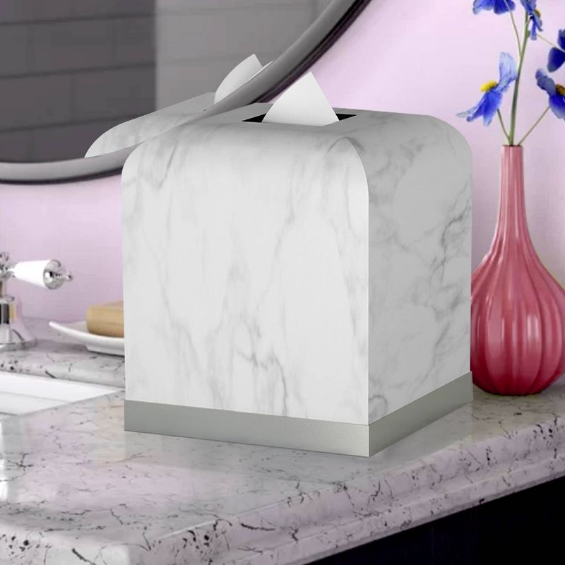 Misty Silver Collection Tissue Box Cover - Nu Steel, 6 of 7