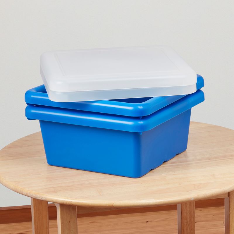 ECR4Kids Square Bin with Lid, Storage Containers, 2-Pack, 4 of 10