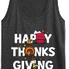 Women's - Peanuts - Happy Thanksgiving Icons Graphic Racerback Tank - 2 of 4