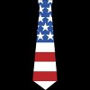 Design By Humans July 4th Patriotic American Flag Tie By FreshDressedTees Racerback Tank Top - 2 of 2