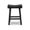Signature Design by Ashley Glosco Farmhouse Counter Height Barstool, Set of 2, Black - 3 of 4