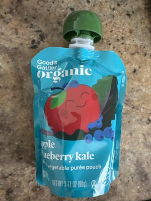 Apple Blueberry Kale Fruit & Vegetable Puree Pouches - 38.04oz/12ct ...