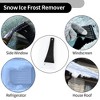Unique Bargains Universal Car Ice Scraper SUV Snow Frost Remover for Car Truck RV Windscreen Plastic Black 1pc - 3 of 4