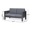 Sapphtopaz Patio Furniture Set Wood Patio Chairs Lounge Outdoor Couch with Cushions and Coffee Table Porch Furniture for Garden, Terrace - 4 of 4