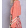 Women's Embroidered Crop Poets Blouse - POL - 2 of 4