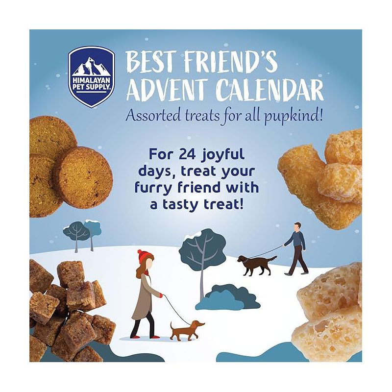 Himalayan Dog Chew Advent Calendar for Dogs - 24 Joyful Dog Days, 3 of 7