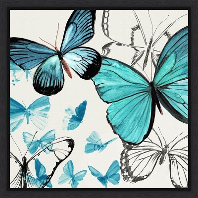 Amanti Art Monarch Butterflies by Aimee Wilson Canvas Wall Art Print Framed 16 x 16-in.