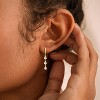 Gold Earrings for Women Trendy, Simple Dainty 14K Gold Plated Paperclip Square Chain Link Dangle Pin Stud Huggie Earrings Lightweight - 2 of 4