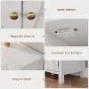 Shoe Cabinet with Doors, Farmhouse 35'' Shoe Storage Cabinet, 4-Tier Entryway Shoe Storage - 4 of 4