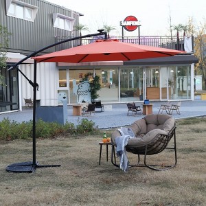 KTMBDW 10ft Patio Umbrella Outdoor Square Large Cantilever Windproof Offset and Heavy Duty Sun Umbrella for Garden Deck Pool,(No Base) - 1 of 4