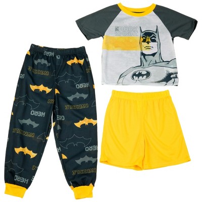 Kids Batman The Dark Knight 3-Piece Pajama Set - Size 8