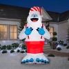 Gemmy Giant Christmas Inflatable Plush Bumble in Santa Hat and Suspenders, 11 ft Tall, Multi - 2 of 2