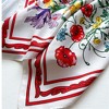 Anna-Kaci Women's Floral Print Twill Woven Square Scarf 35.4×35.4 Inches - 4 of 4