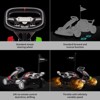 24V Go Kart, Electric Drift Kart Car with Adjustable Seat, Outdoor Ride On Toy with Variable Speed Mode - 4 of 4