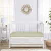 Sweet Jojo Designs Girl Baby Crib Bed Skirt Watercolor Floral Garden White and Taupe - 2 of 3