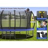 BestParts 15FT Pumpkin-Style Outdoor Trampoline with Safety Net, Basketball Hoop & Ladder, ASTM Certified - 2 of 4