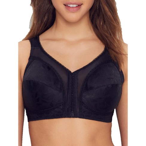 Collections Etc Exquisite Form Support Bra With Moveable Pads 36dd Black  Balconette Bra : Target