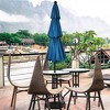 Costway 10ft 3 Tier Patio Market Umbrella Aluminum Sunshade Shelter Double Vented - image 3 of 4